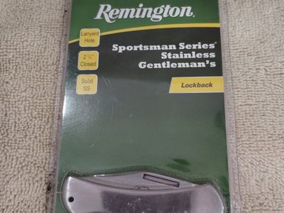 Remington Sportsman Series Stainless Steel Gentleman's Lockback Knife 2.5" Closed