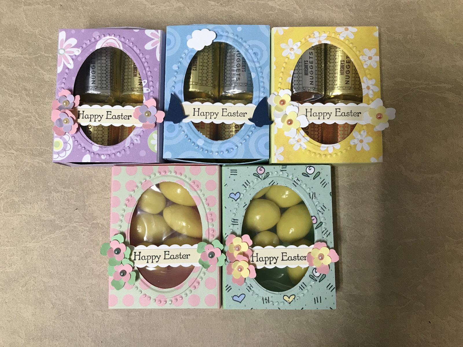 Happy Easter Match Box, Choose Your Colors, Handmade, Purchase With or Without Candy