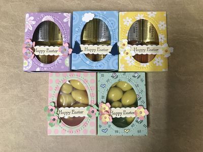 Happy Easter Match Box, Choose Your Colors, Handmade, Purchase With or Without Candy