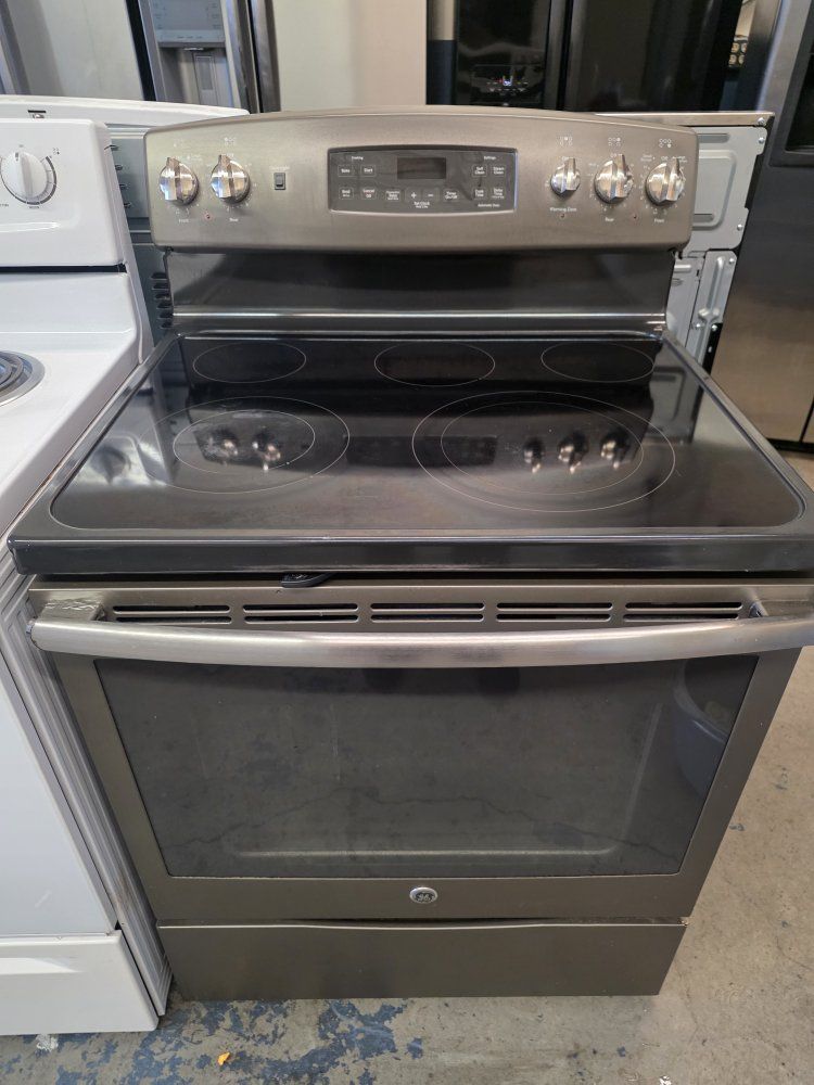 slate color ge electric stove