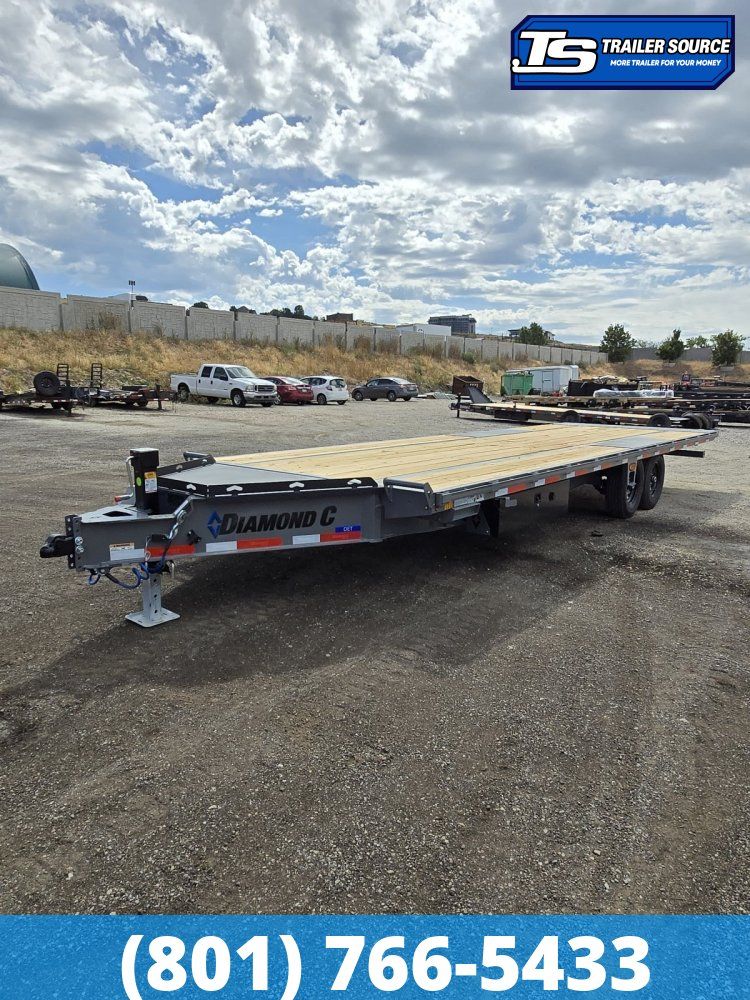 8.5x26 Diamond C DET 207 Deckover Tilt Trailer -  15.5K GVWR -