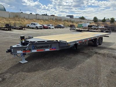 8.5x26 Diamond C DET 207 Deckover Tilt Trailer - 15.5K GVWR -