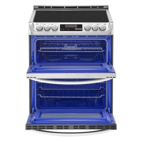 LG 7.3 cu slide in double oven electric range