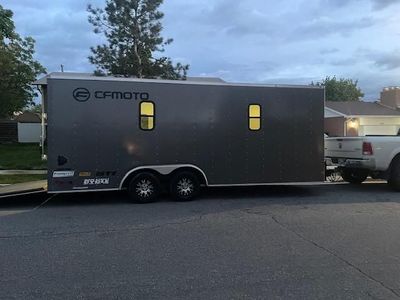 Haulmark utility trailer toyhauler conversion