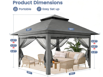 New in box 13x13 Pop Up Gazebo