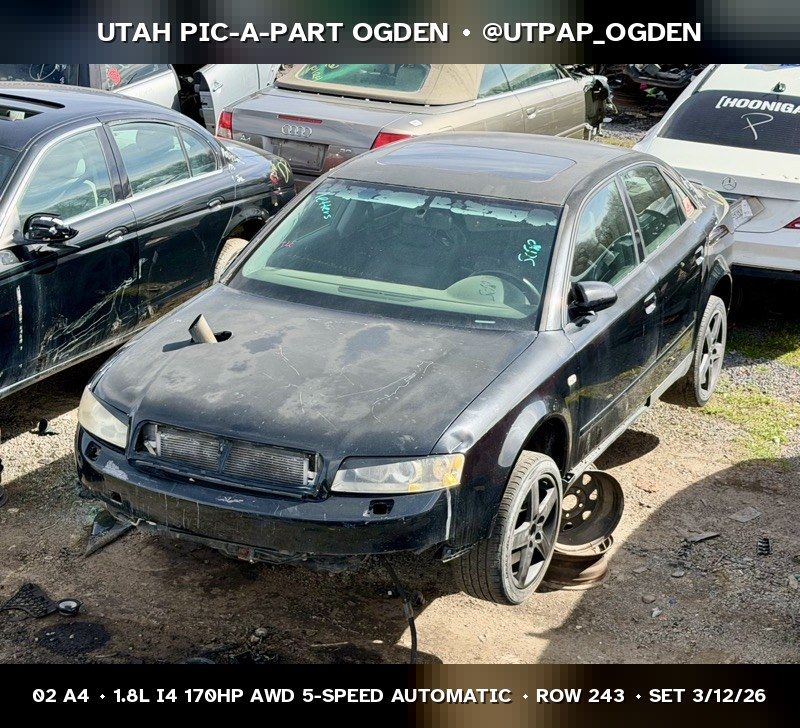2002 Audi A4 B6 Parts - UTPAP Ogden