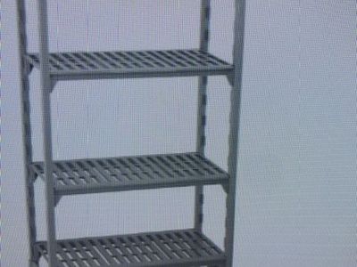 FOOD Storage rack CAMBRO 72" H x 48" W x 21"D USDA rated polycarbonate