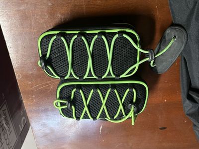 Melo Audio Portable Wireless Bluetooth Speaker with Travel Case - Pair, Black/Green
