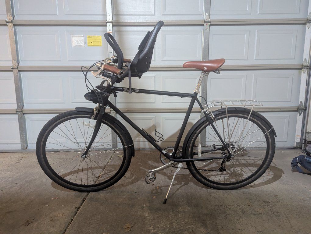 City bike with toddler seat