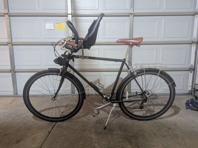 City bike with toddler seat