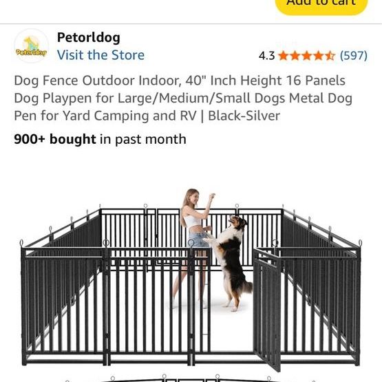 Dog yard fencing