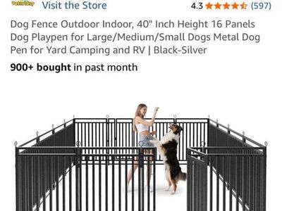 Dog yard fencing