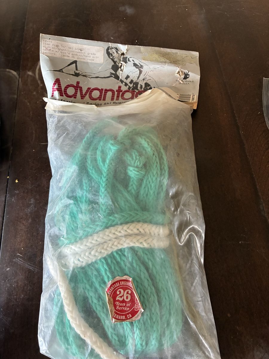 Advantage Team Plus 75 Ski Line Water Ski Rope, 75ft High Strength, vintage, Rare