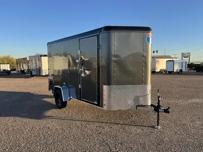 6 X 12 Interstate V-Nose Enclosed Cargo Trailer FREE INSPECTION