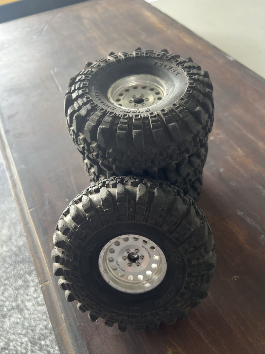 RC Rock Crawler Tires and Wheels Set