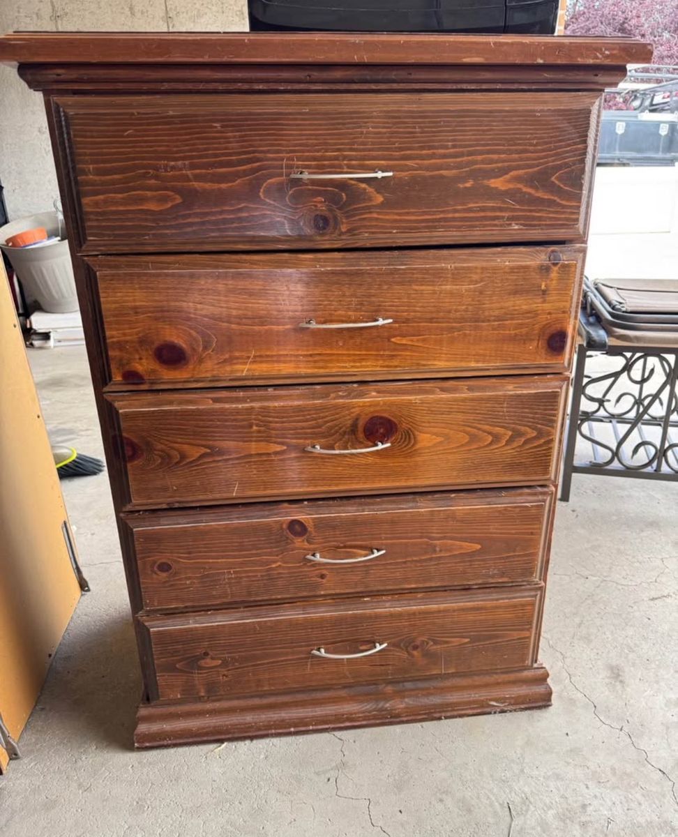 Solid wood dresser