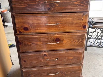 Solid wood dresser