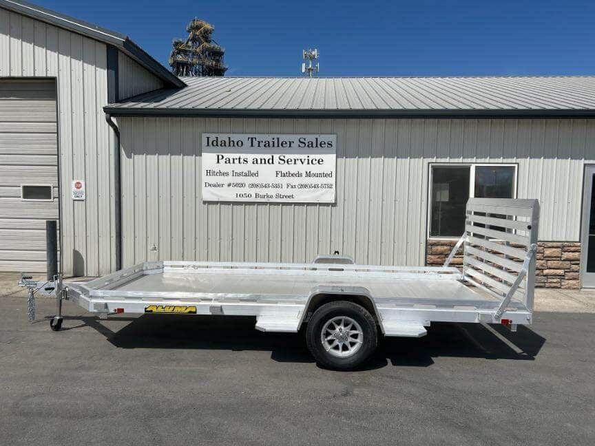 2027 Aluma 7814ST 77'x14' 2' Single Axle Aluminum Utility Trailer