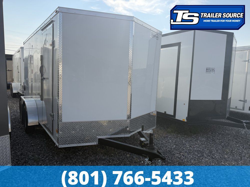 7x14 Haulmark Passport Enclosed Cargo Trailer - 6'6" Interior - 7K GVWR - .080 PolyCor
