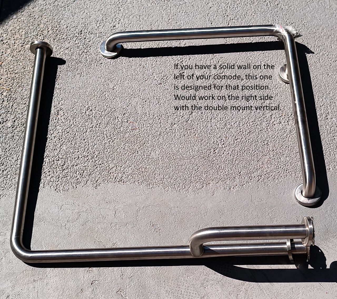 Grab Bars Custom Built Sold Each Dimensions in last picture