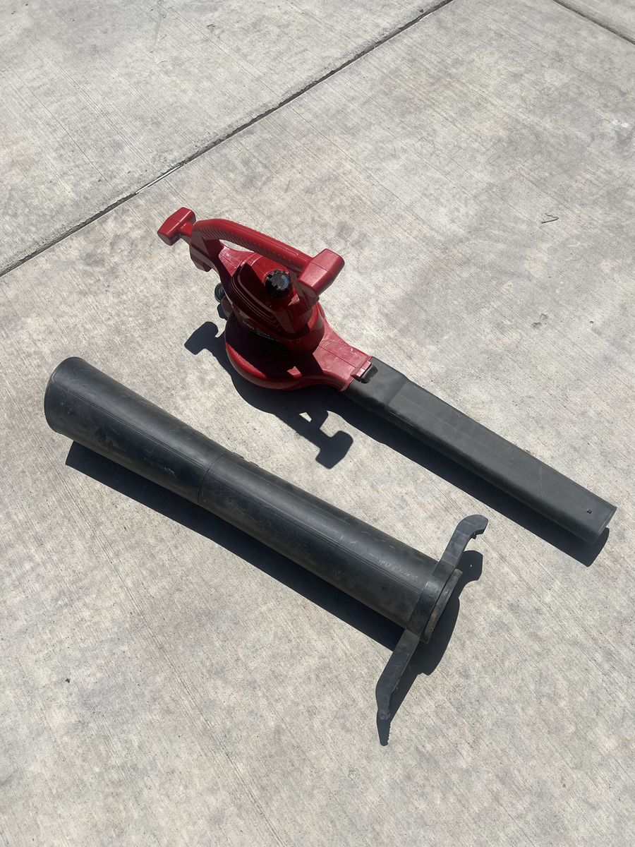 Red Electric Leaf Blower with Detachable Tube - Used, Working Condition