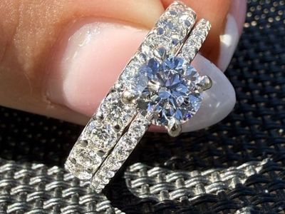 Natural Diamond Engagement Ring & Wedding Band