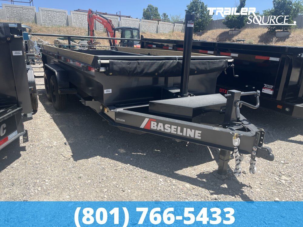 7x16 Diamond C Baseline HDU 208 Dump Trailer - 24" Sides - 16K GVWR