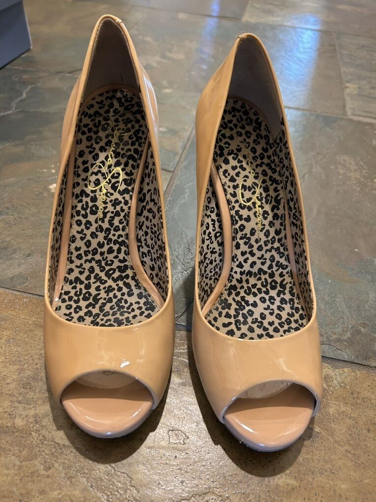 Jessica Simpson Saras Peep Toe Heels Pumps