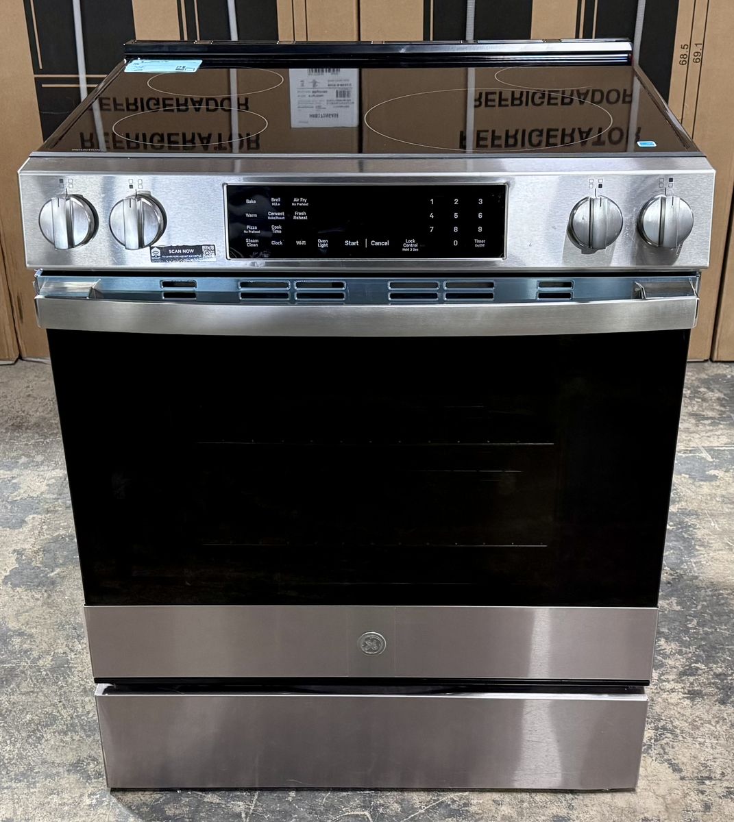 GE PROFILE INDUCTION SLIDE IN RANGE WITH CONVECTION