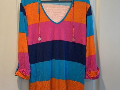 Beach Candy Multicolored Hooded Cover-Up