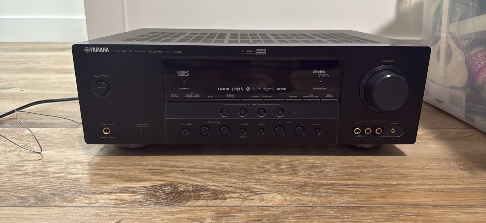 Yamaha Natural Sound AV Receiver RX-V563 Black Audio Video Component