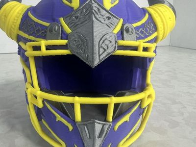 Update your fan cave! Custom mini Viking Football Helmet