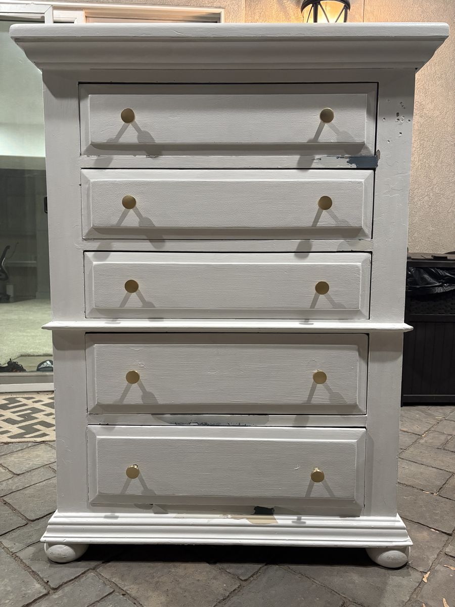 Solid Wood, White Broyhill Dresser