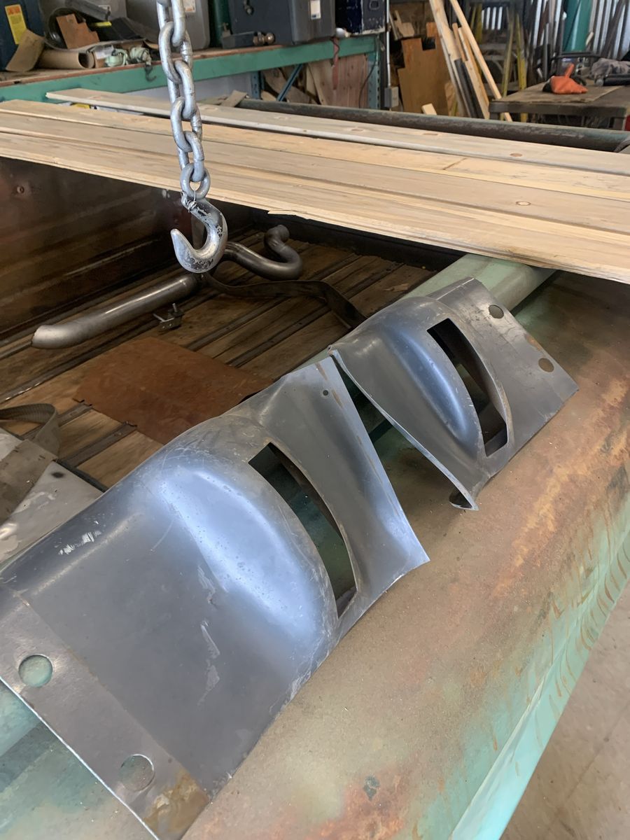 1958 Chev sedan delivery hinge covers
