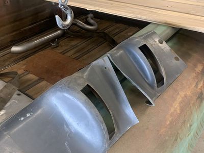 1958 Chev sedan delivery hinge covers