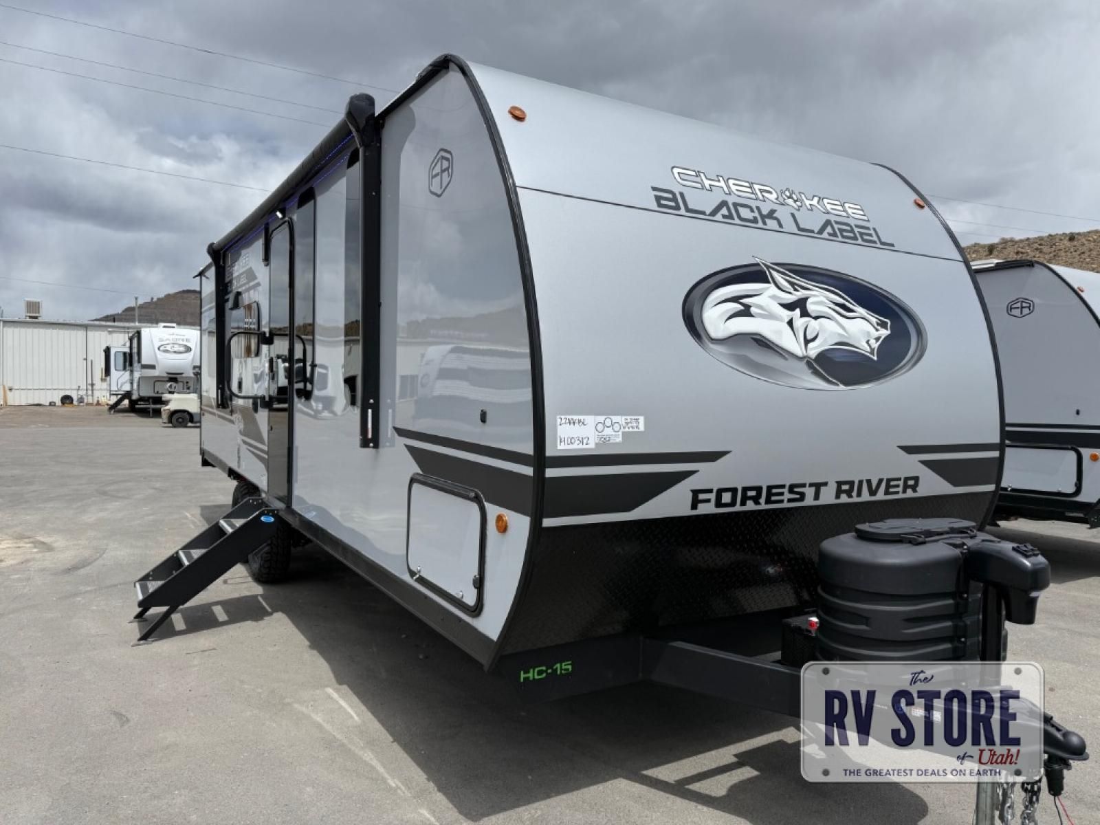 2027 Forest River RV Cherokee Grey Wolf 22RRBL Toy Hauler Travel Trailer Front Bedroom