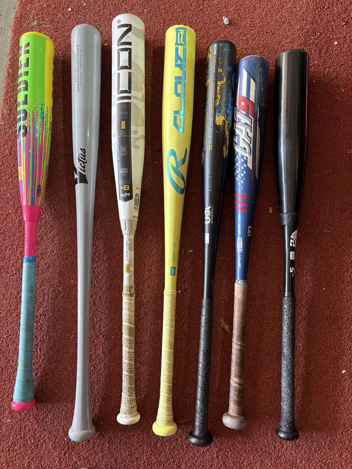 Baseball bats in great shape needing a new home!