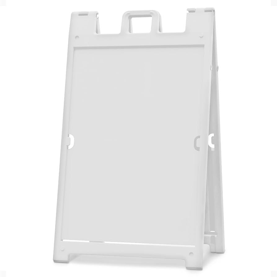 Plasticade Signicade Deluxe A Frame Sidewalk Curb Sign