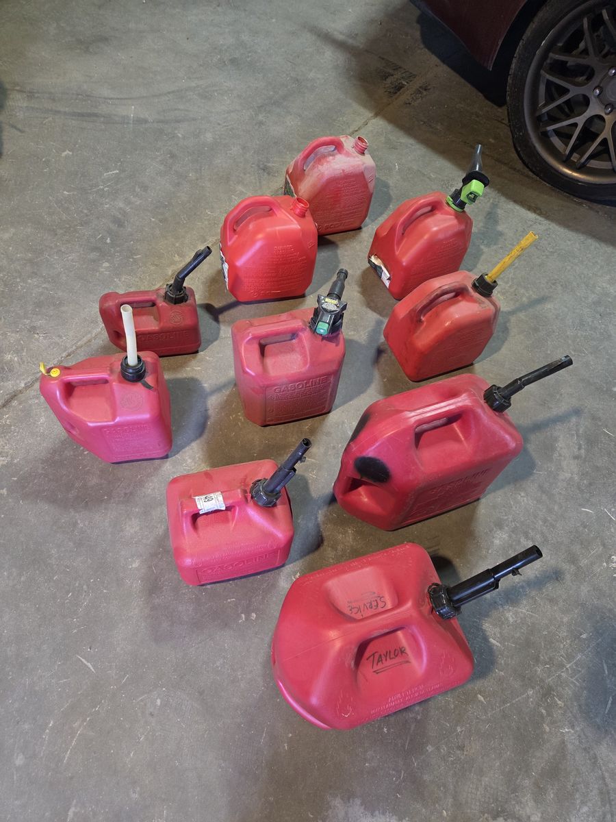 Gas cans 5 each