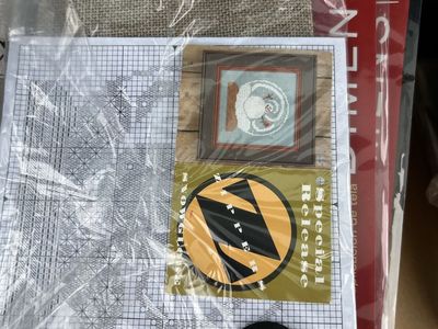 Cross stitching on linen kits