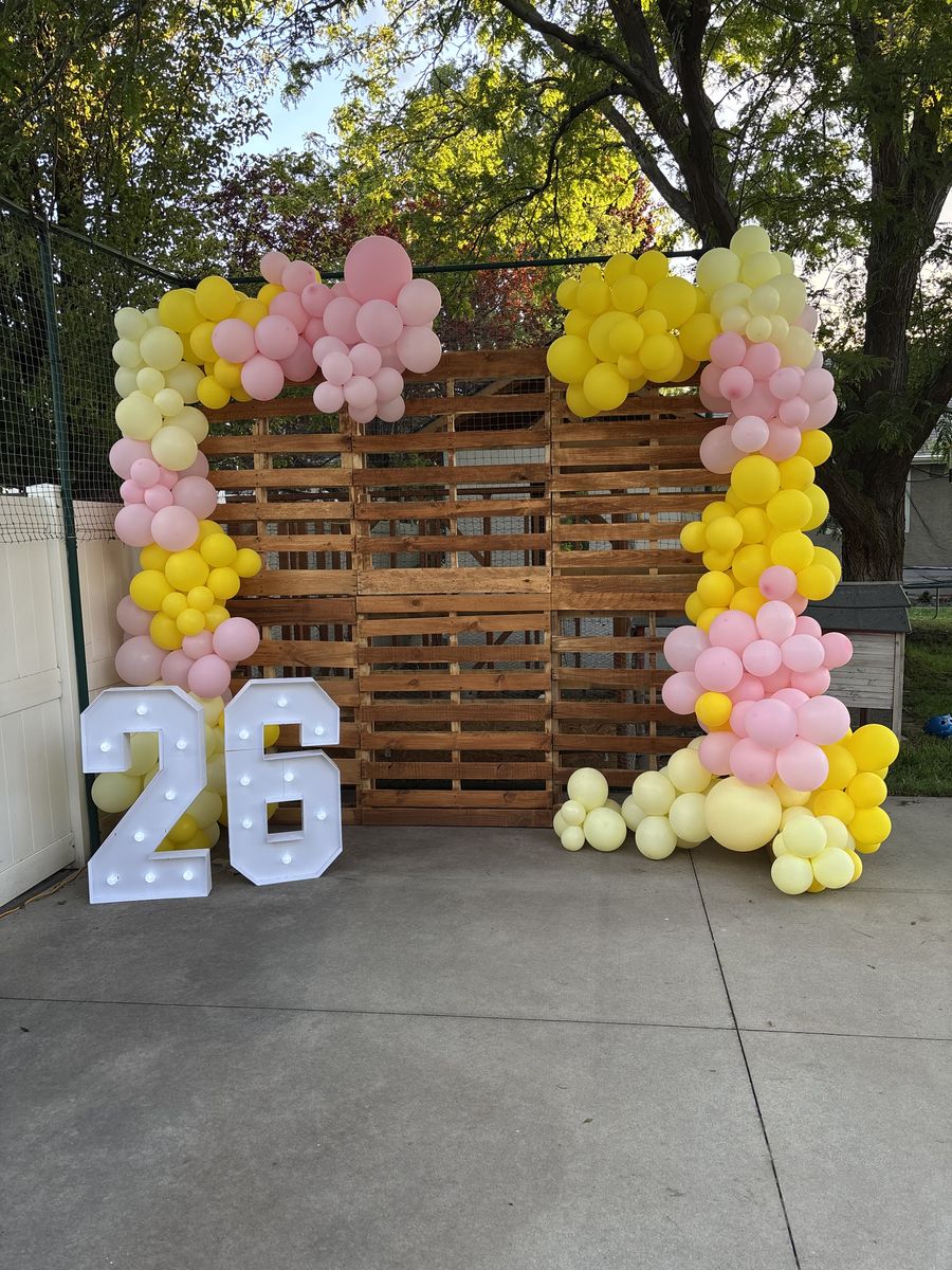 Pallet backdrop