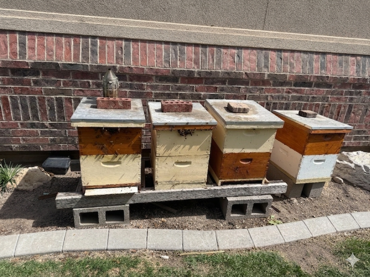 Overwintered Beehives - Two-Deep