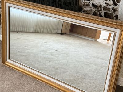 Large Elegant Gold Decorative Wall Mirror 54" x 32"