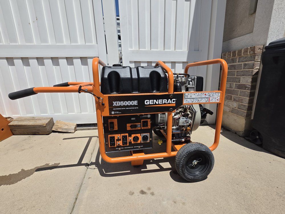 Generac XD5000E Portable Diesel Generator - 5000W Electric Start