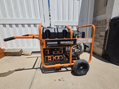Generac XD5000E Portable Diesel Generator - 5000W Electric Start