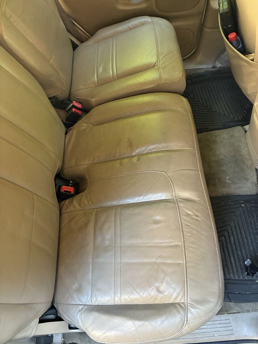 Tan Leather Rear Seats - Used Condition