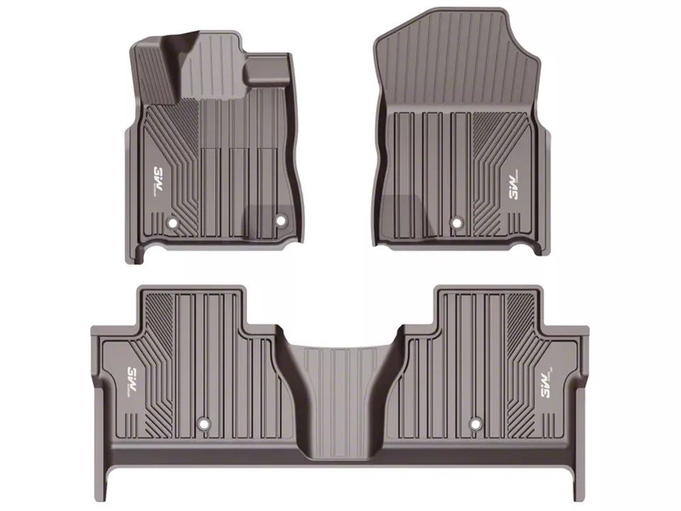 New 3W Floor Mats Toyota Tundra 2014-2021 CrewMax, All Weather