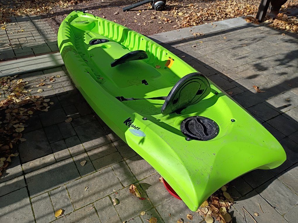 Perception Kayak "Splash" Lime Green Sit-on-Top Recreational Kayak for 2 Person