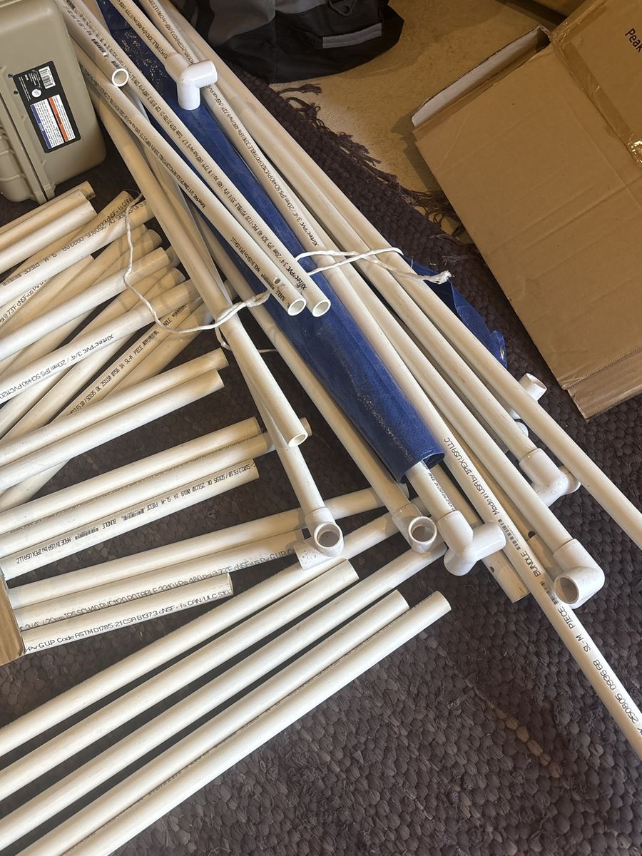 Assorted PVC Pipes and Fittings Lot