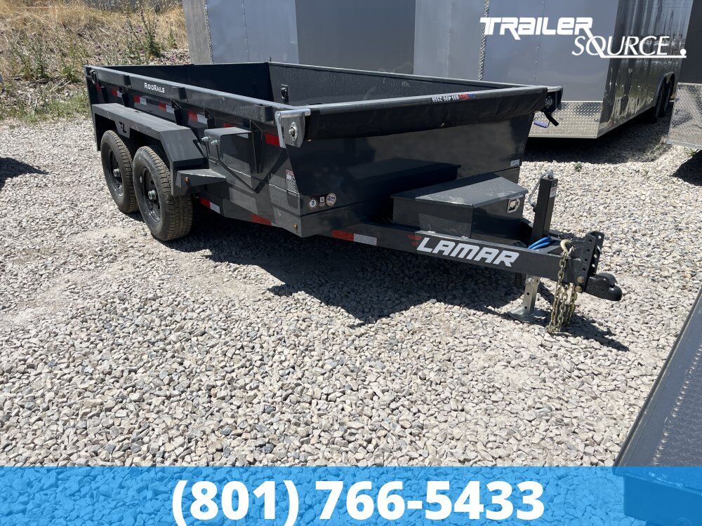 6.5x12 Lamar DM Dump Trailer - 18" Sides - 10K GVWR -